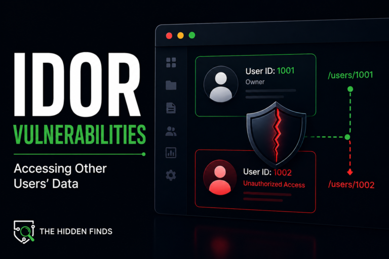 Title card: IDOR Vulnerabilities. The owner of /users/1001 requests /users/1002 and reaches another user's record, marked Unauthorized Access