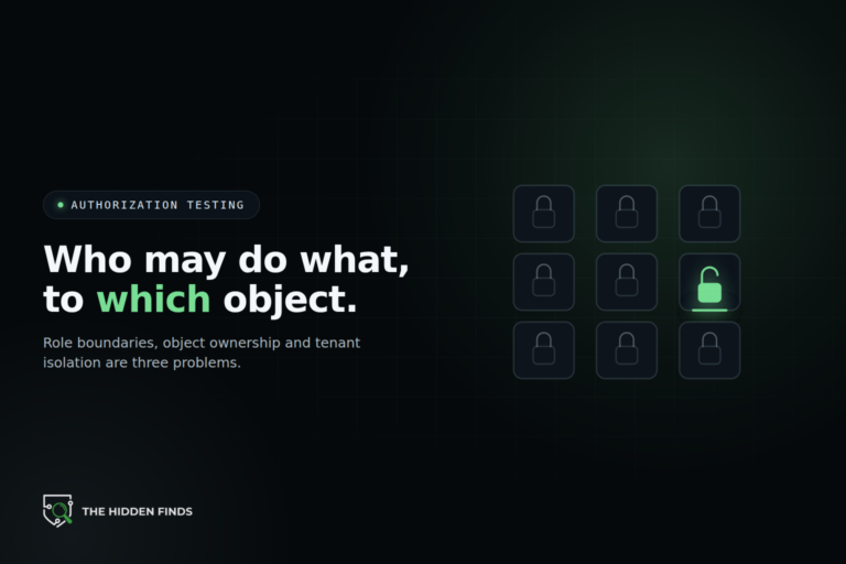 A grid of locked permission cells with one unlocked in green, representing an authorization check that should not have passed.