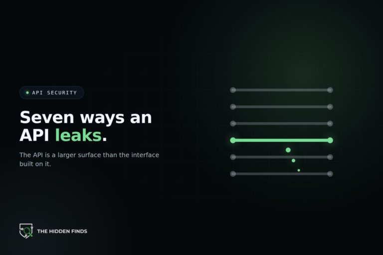 Six parallel API channels with one highlighted in green leaking downward.