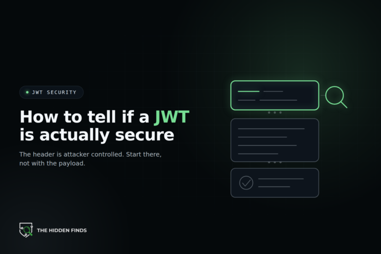 The three parts of a JSON Web Token with the header highlighted